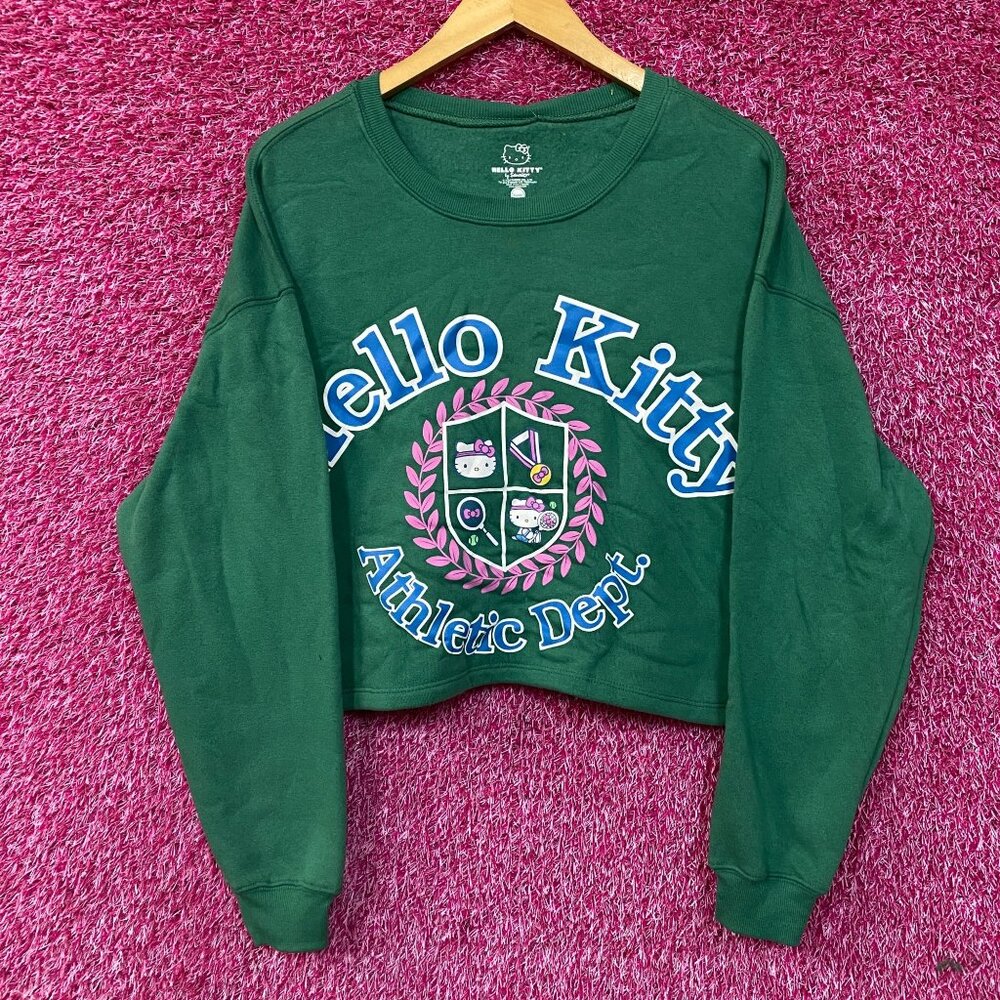 Hello Kitty Athletic Dept Crop Top Sweater size  XL